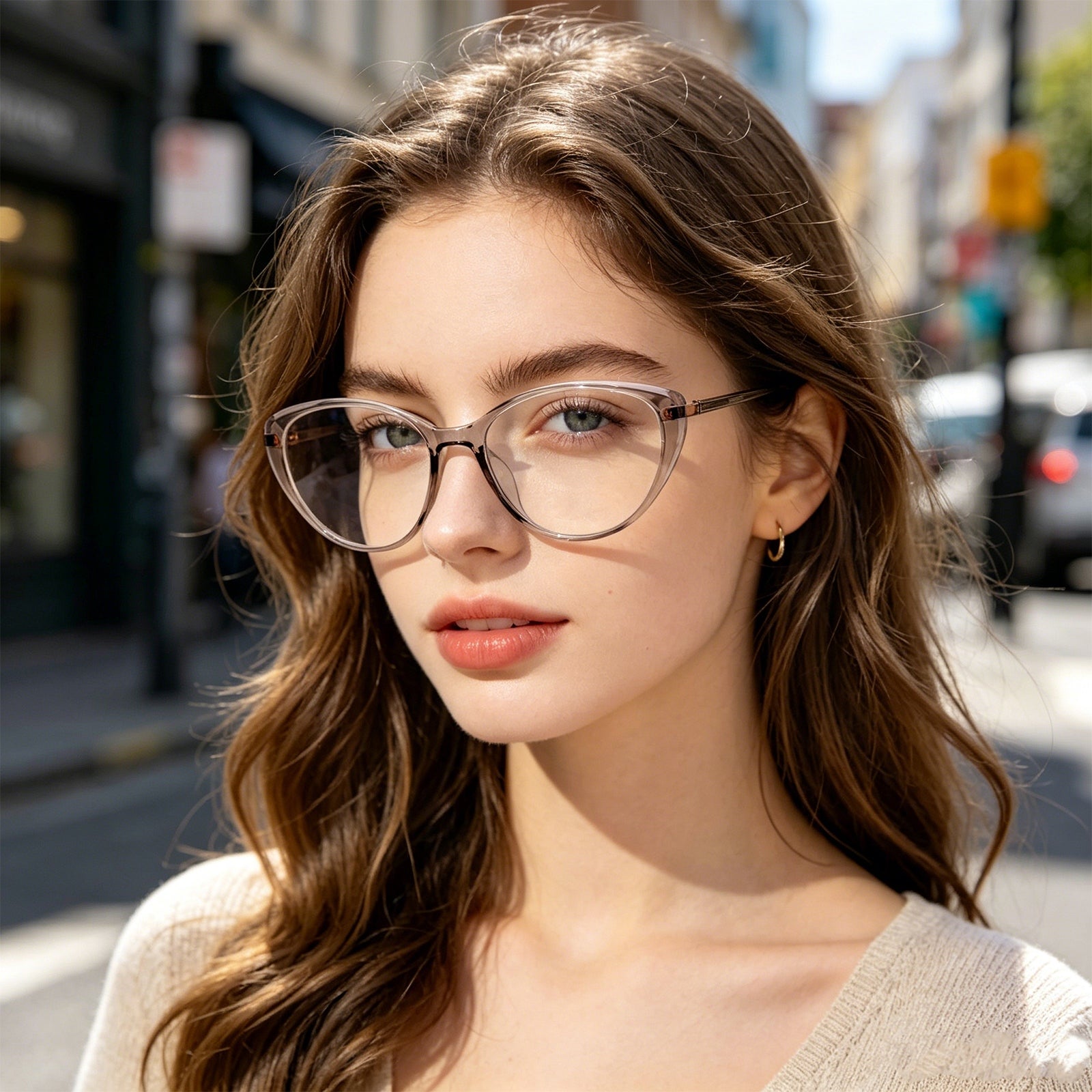Women’s Retro Tortoise Oval Computer Glasses