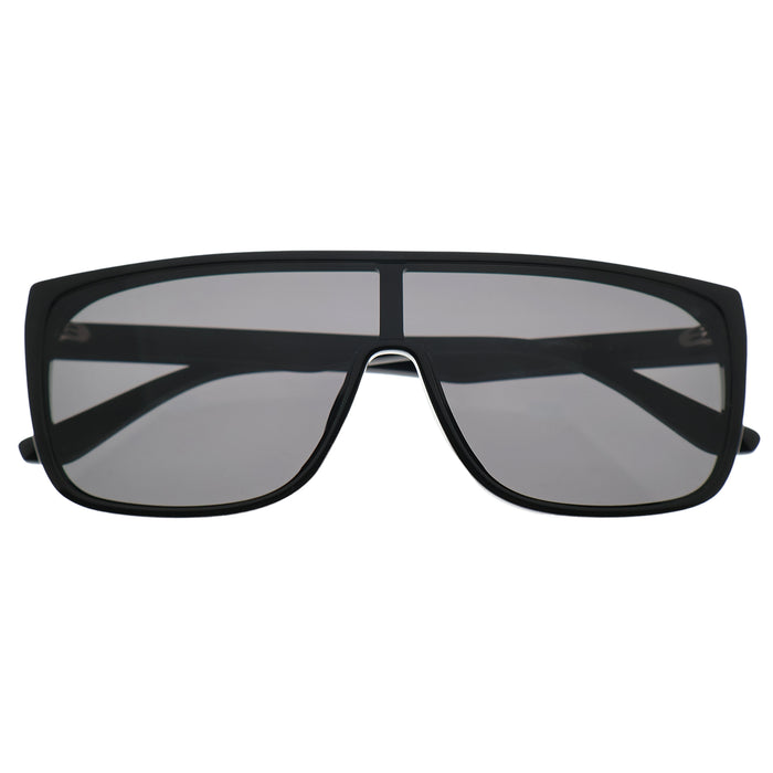 Bold Tortoise Oversized Shield Shades, Anti-Glare