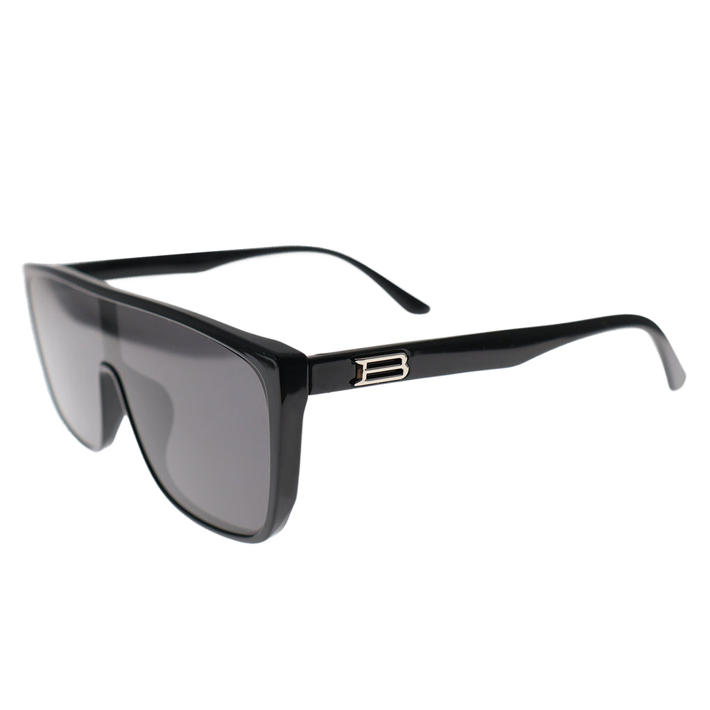 Bold Tortoise Oversized Shield Shades, Anti-Glare