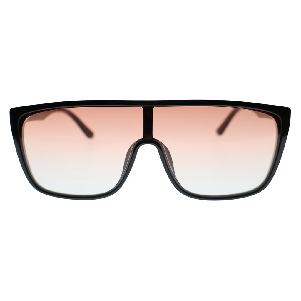Bold Tortoise Oversized Shield Shades, Anti-Glare