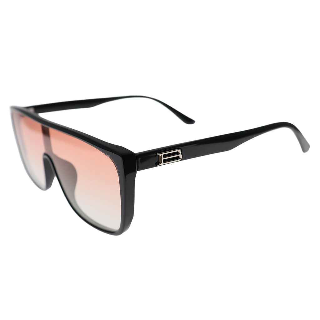 Bold Tortoise Oversized Shield Shades, Anti-Glare
