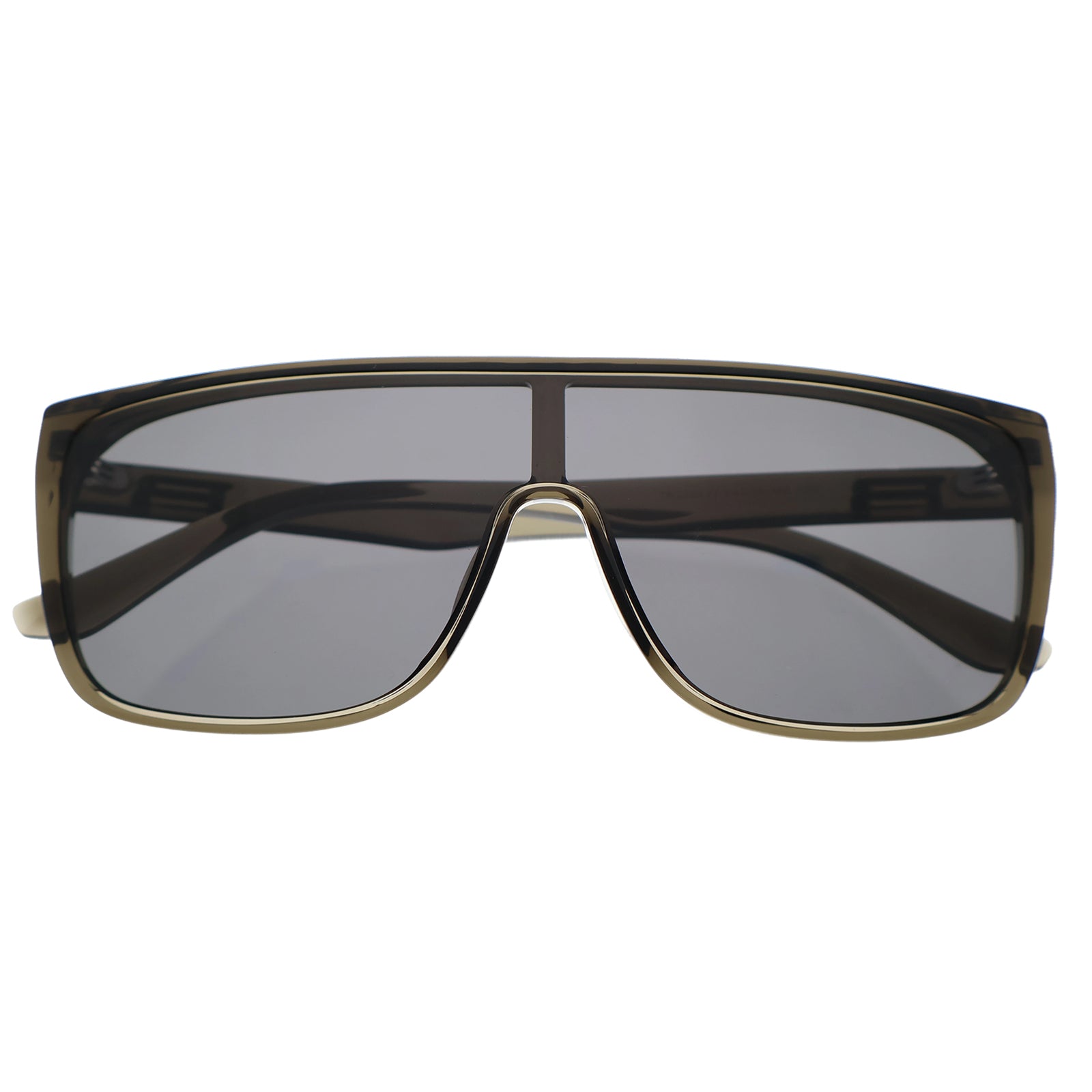 Bold Tortoise Oversized Shield Shades, Anti-Glare