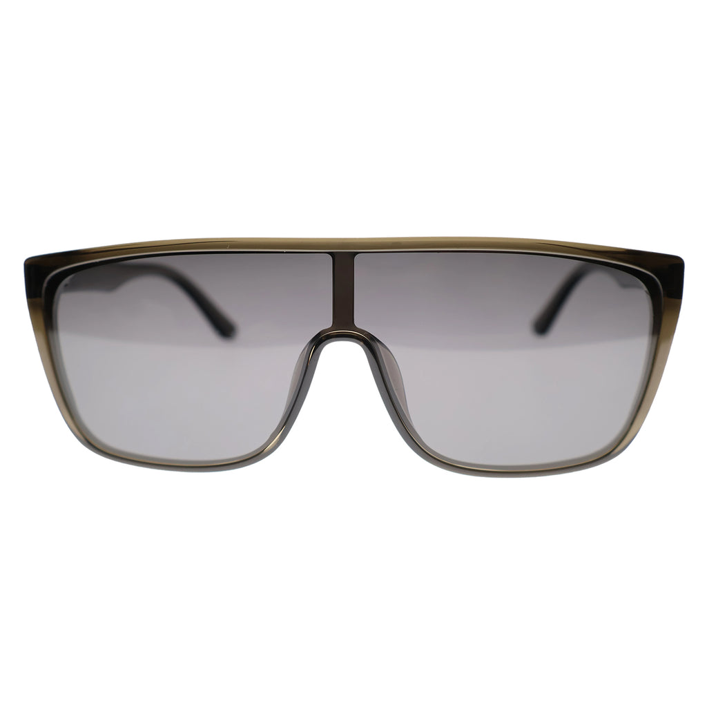 Bold Tortoise Oversized Shield Shades, Anti-Glare