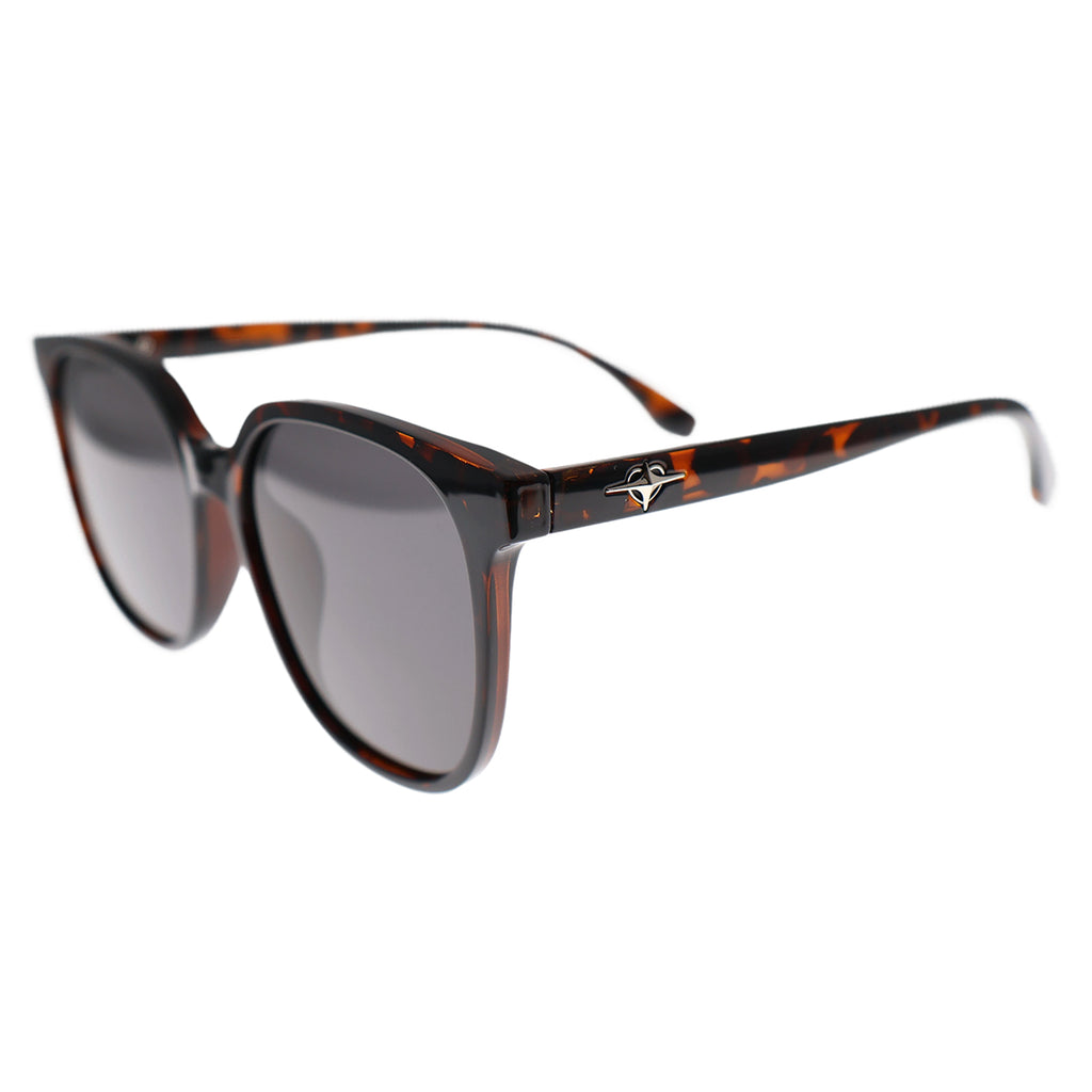 Tortoise Shell Square Sunglasses, UV400 Protection