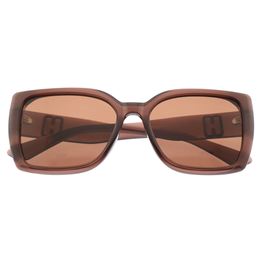 Black Oversized Square Sunglasses, Gradient Lens