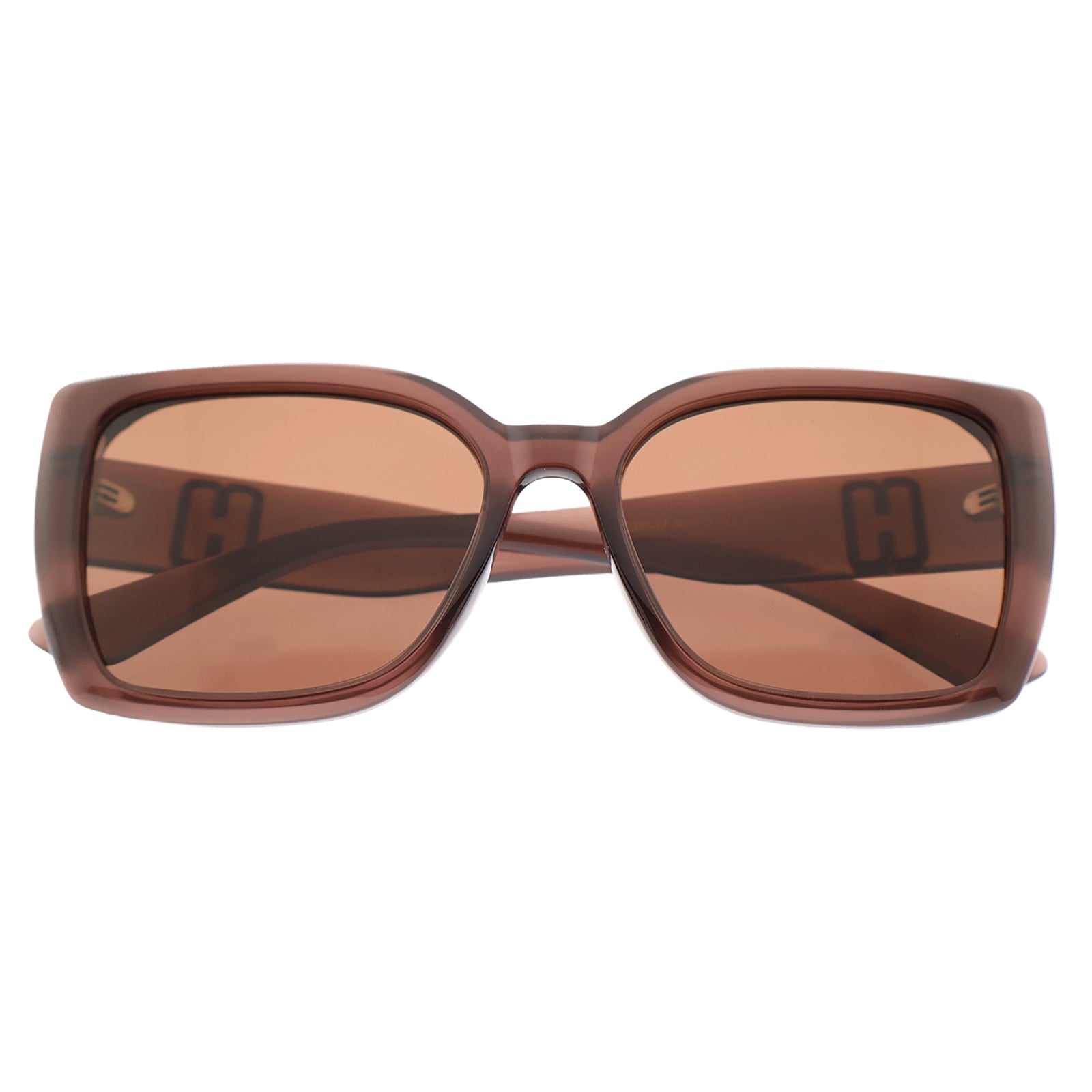 Black Oversized Square Sunglasses, Gradient Lens