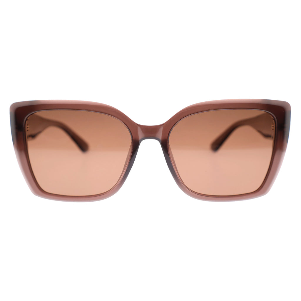 Black Oversized Square Sunglasses, Gradient Lens