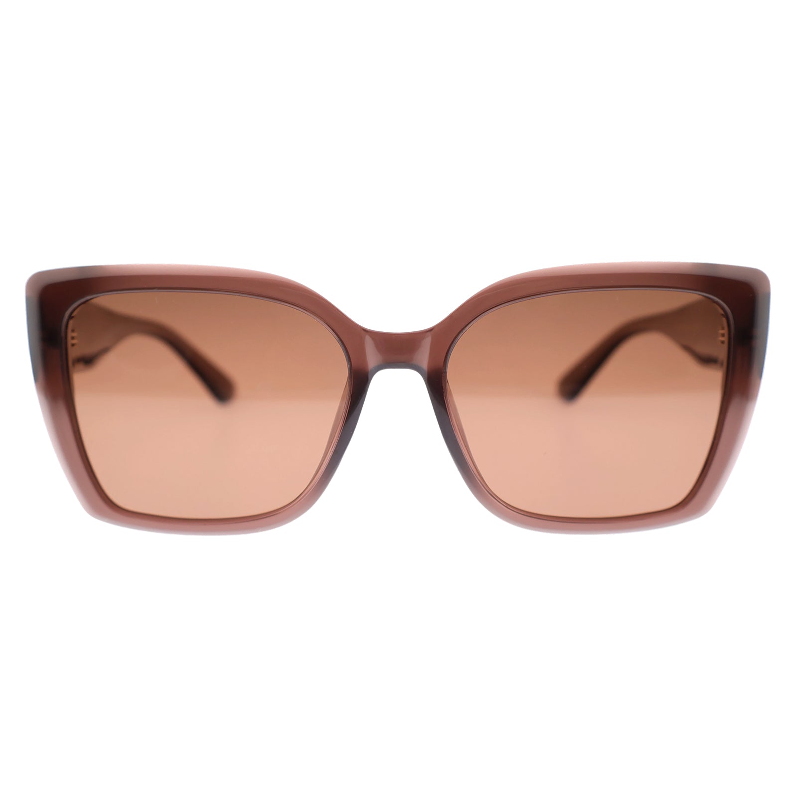 Black Oversized Square Sunglasses, Gradient Lens
