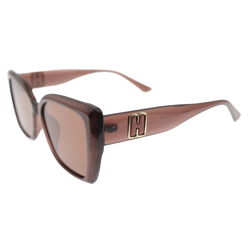 Black Oversized Square Sunglasses, Gradient Lens