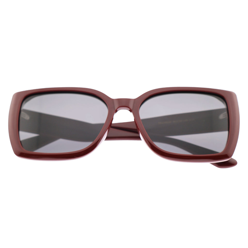 Black Oversized Square Sunglasses, Gradient Lens