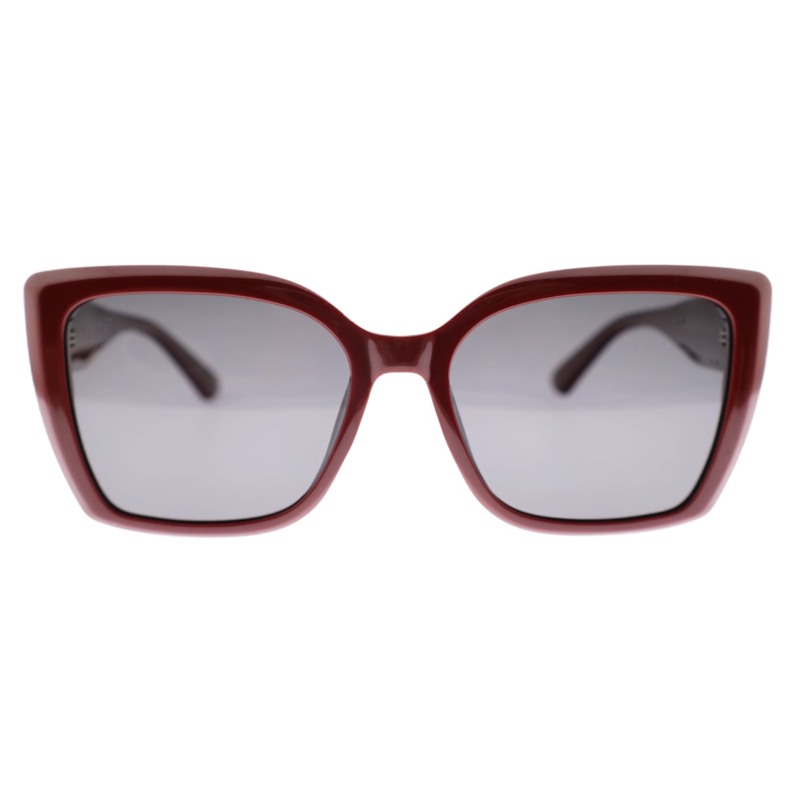 Black Oversized Square Sunglasses, Gradient Lens