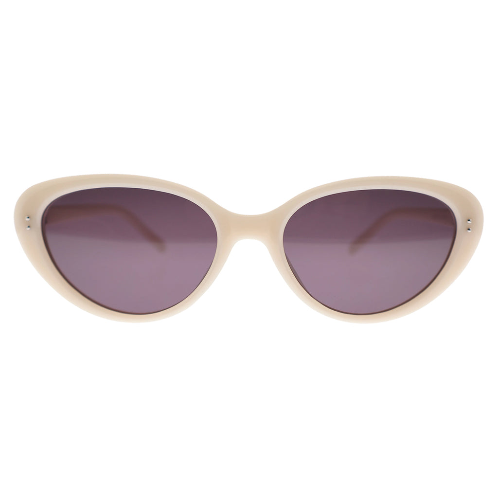 Women’s Slim Vintage Cat-Eye Shades, Grey Lenses