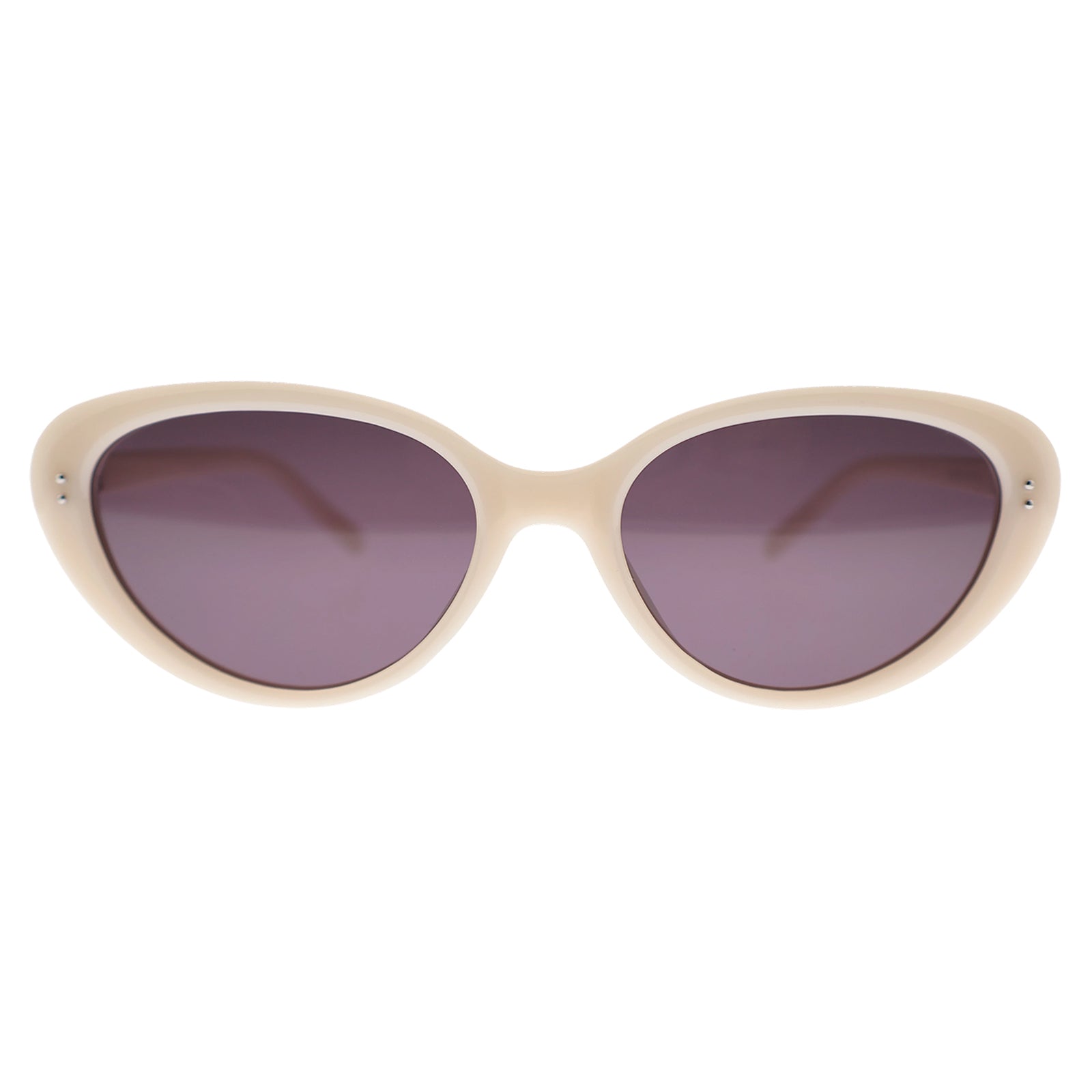 Women’s Slim Vintage Cat-Eye Shades, Grey Lenses