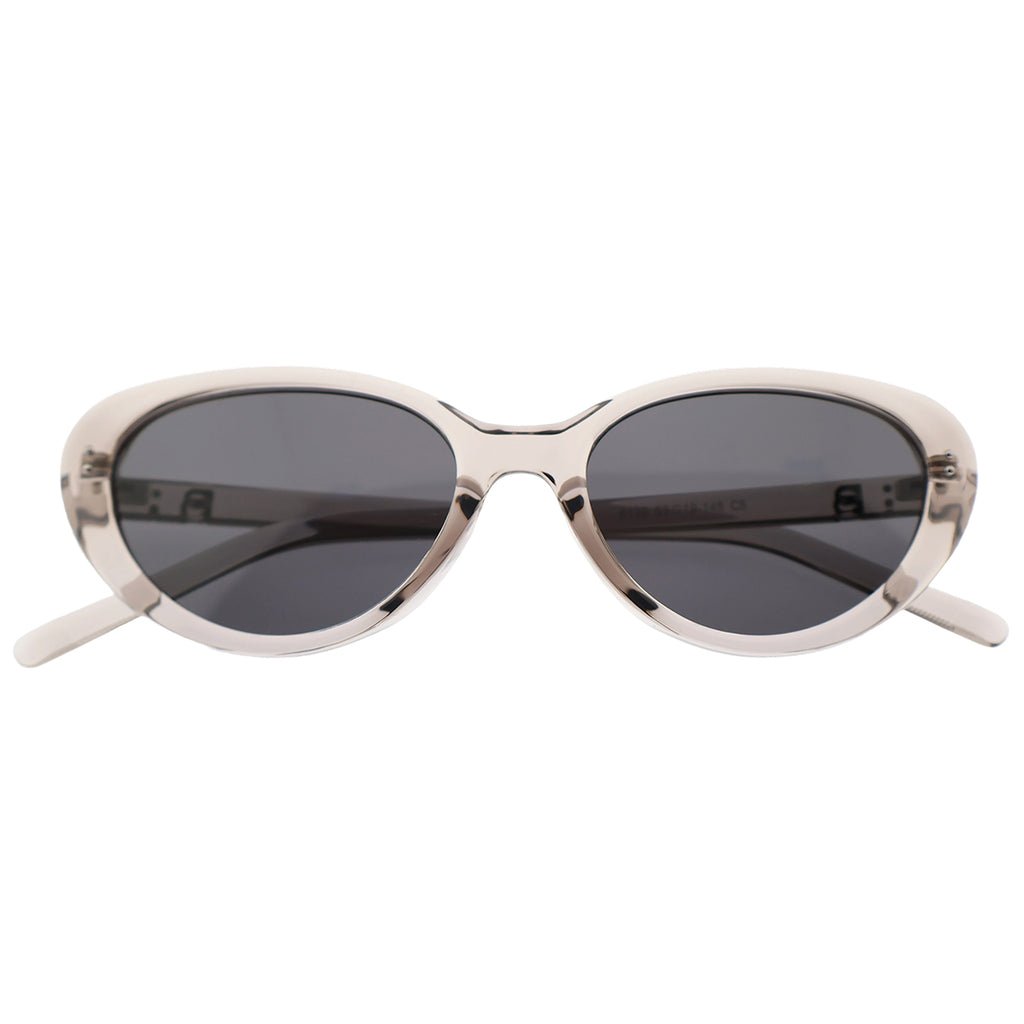 Women’s Slim Vintage Cat-Eye Shades, Grey Lenses