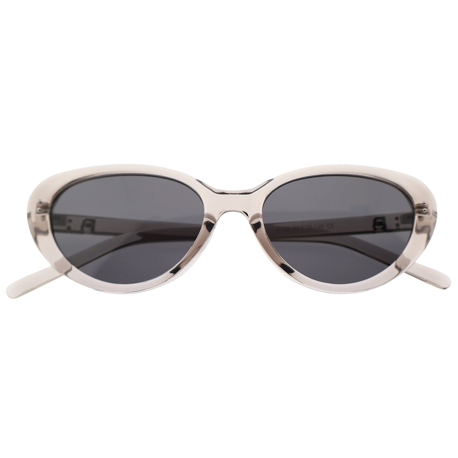 Women’s Slim Vintage Cat-Eye Shades, Grey Lenses