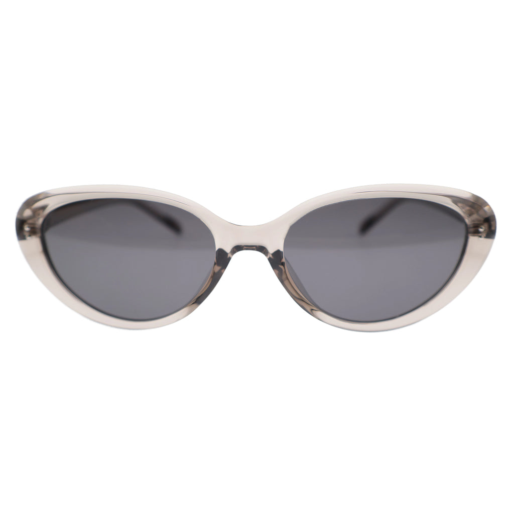 Women’s Slim Vintage Cat-Eye Shades, Grey Lenses