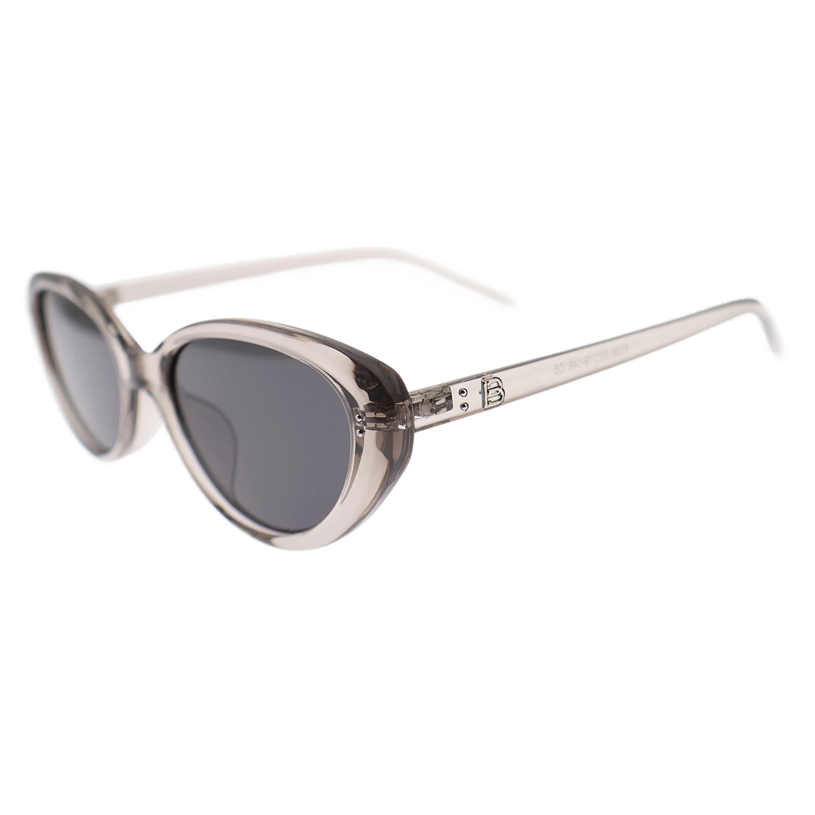 Women’s Slim Vintage Cat-Eye Shades, Grey Lenses