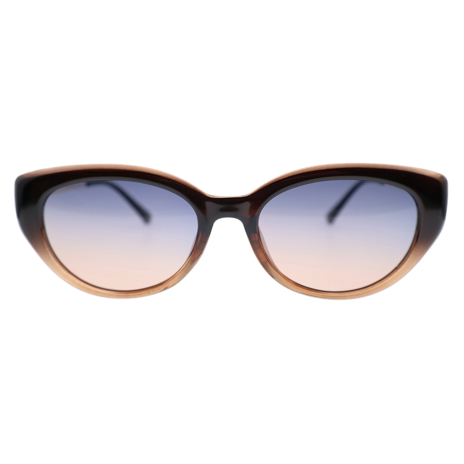 Women’s Ombre Frame Cat-Eye Shades, Blue-Pink Lens