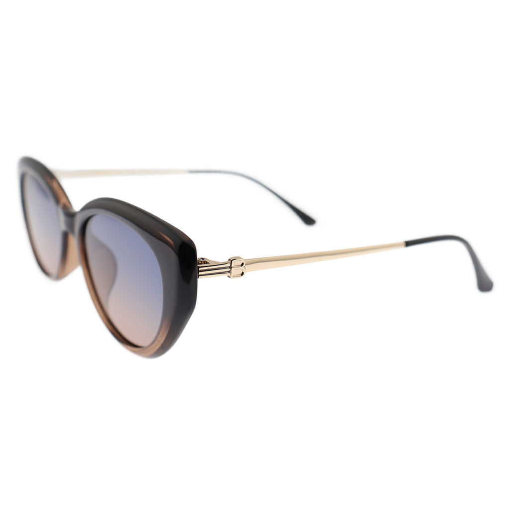 Women’s Ombre Frame Cat-Eye Shades, Blue-Pink Lens