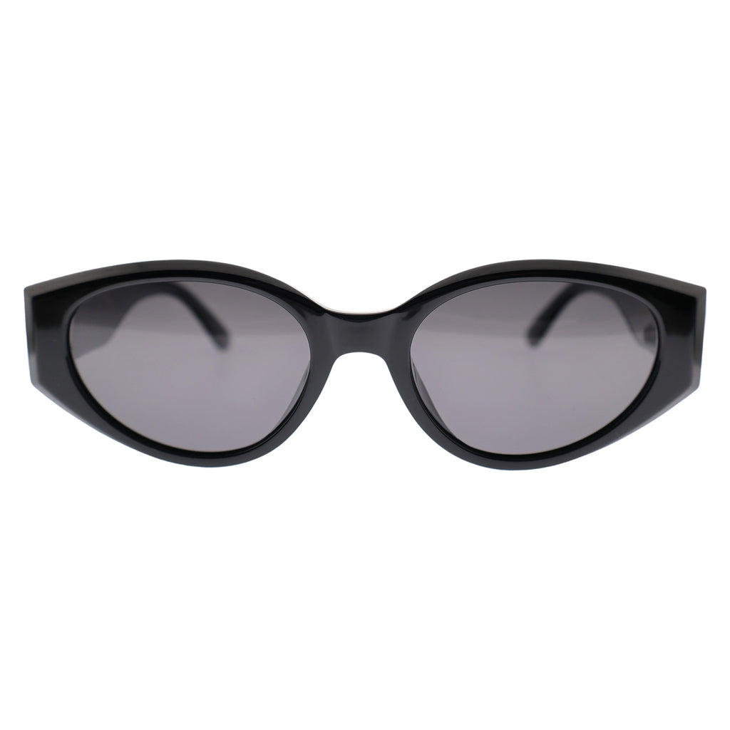 Modern Wide-Temple Cat-Eye Sunglasses, Anti-Glare