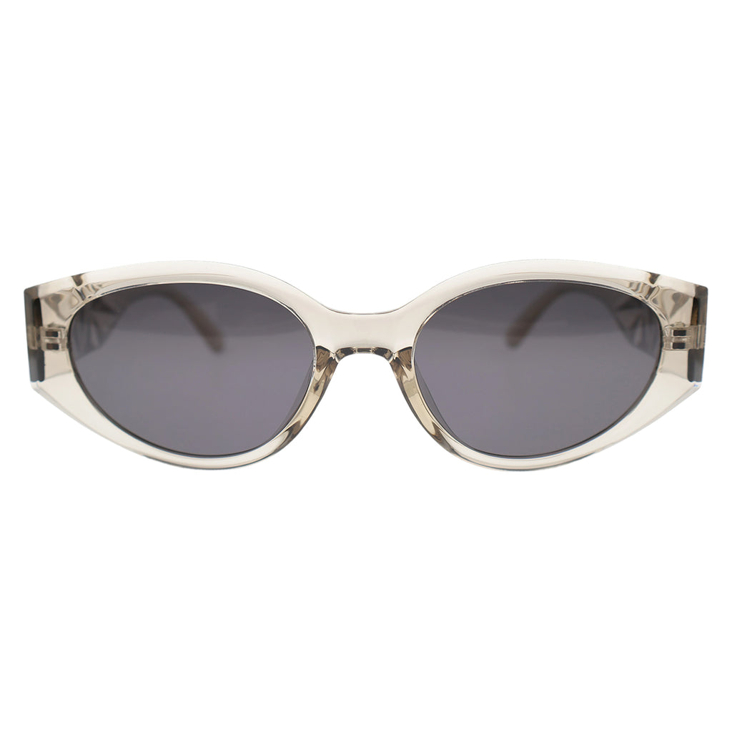 Modern Wide-Temple Cat-Eye Sunglasses, Anti-Glare