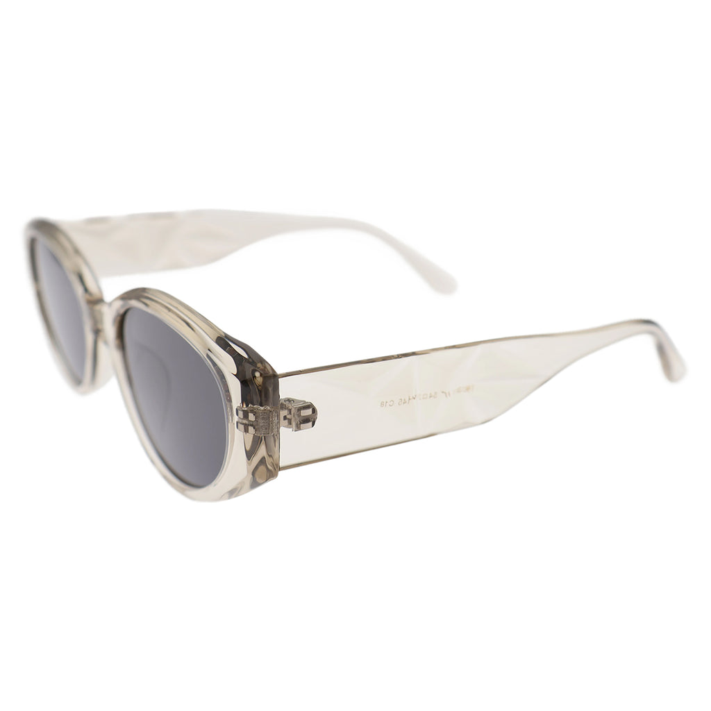 Modern Wide-Temple Cat-Eye Sunglasses, Anti-Glare