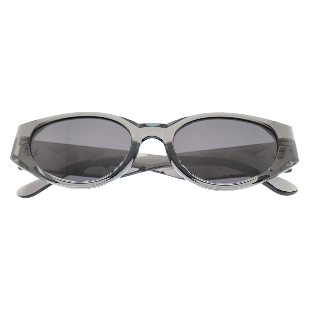 Modern Wide-Temple Cat-Eye Sunglasses, Anti-Glare