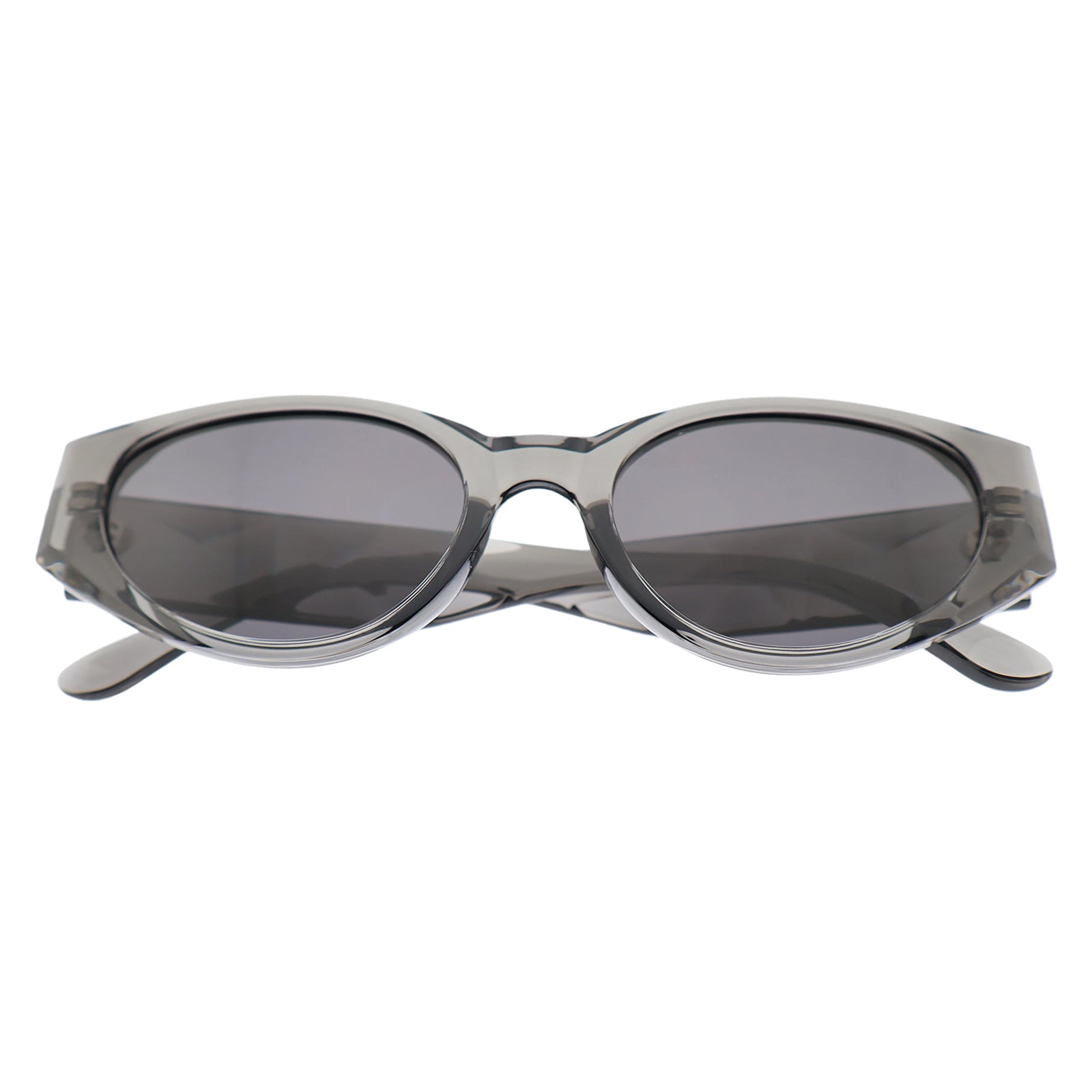 Modern Wide-Temple Cat-Eye Sunglasses, Anti-Glare
