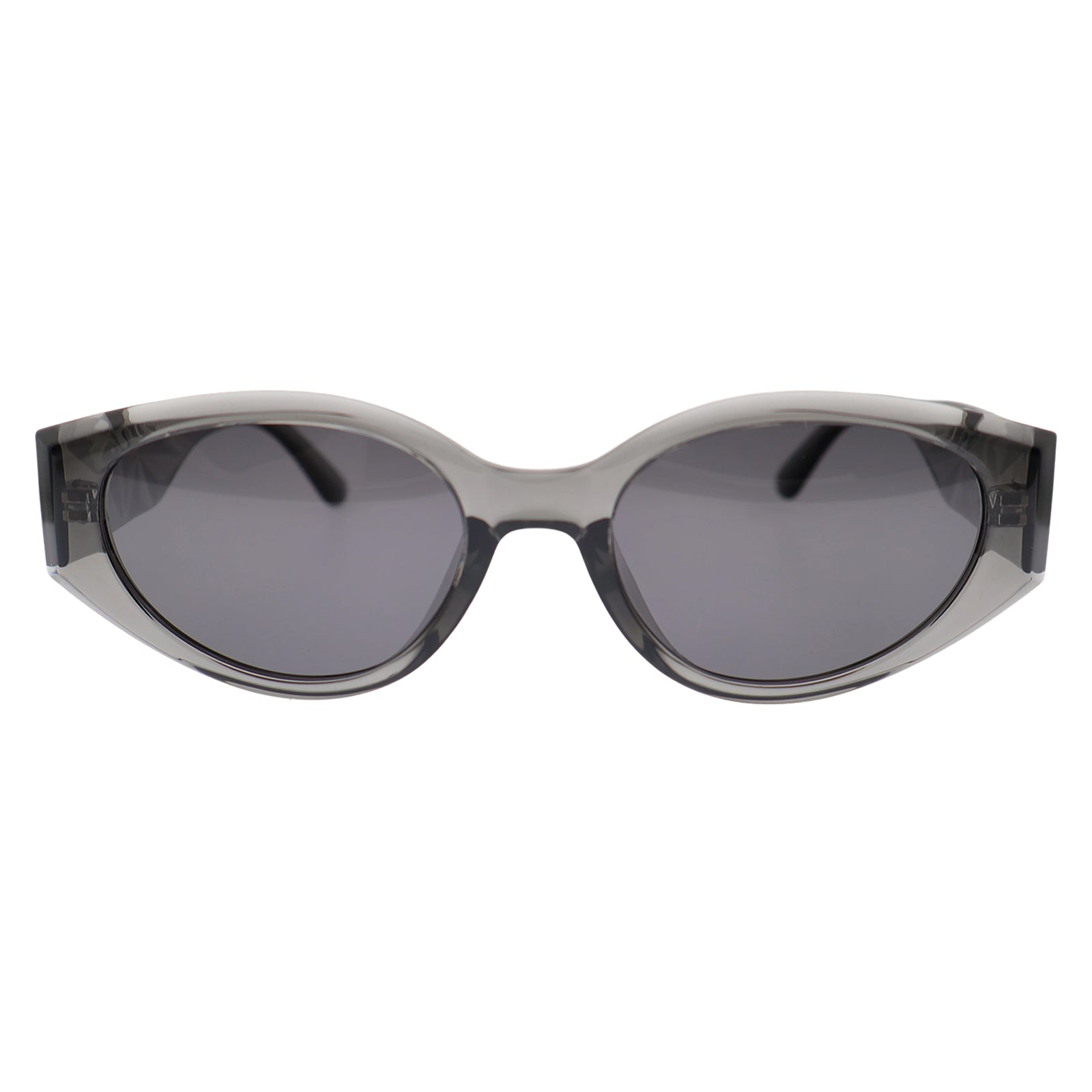 Modern Wide-Temple Cat-Eye Sunglasses, Anti-Glare