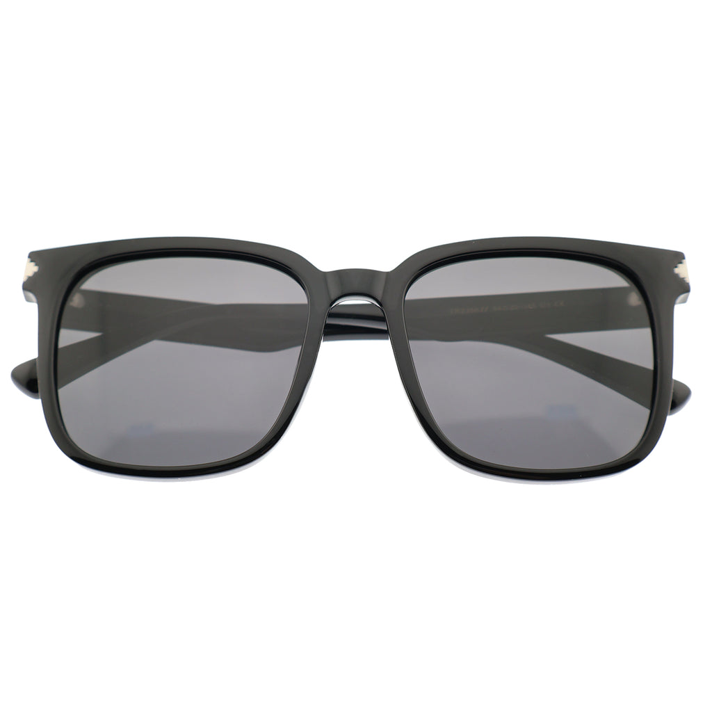 Classic Black Square Sunglasses, UV400 Protection