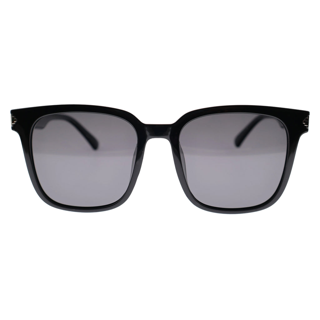 Classic Black Square Sunglasses, UV400 Protection