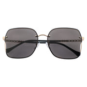 Modern Square Sunglasses with Gold Accents