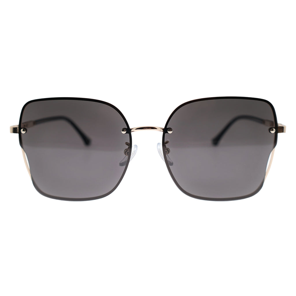 Modern Square Sunglasses with Gold Accents