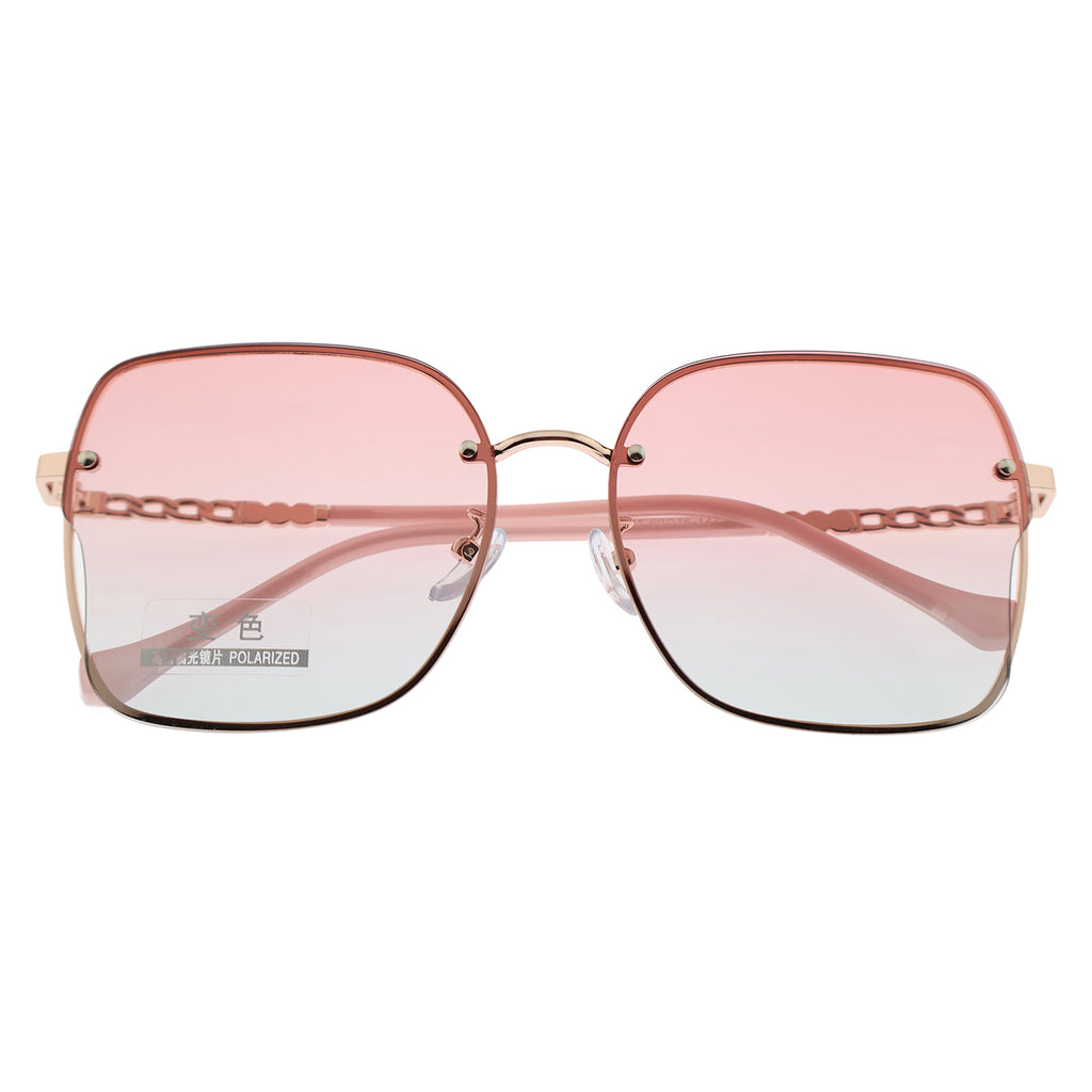 Modern Square Sunglasses with Gold Accents
