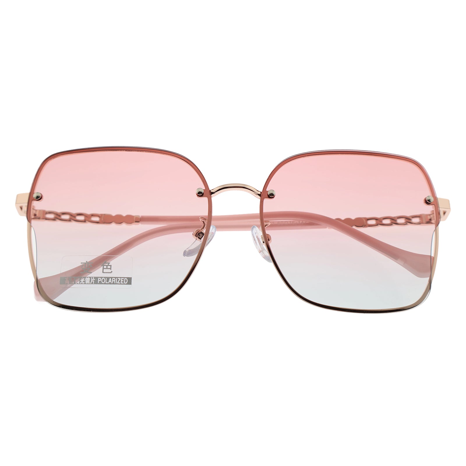 Modern Square Sunglasses with Gold Accents