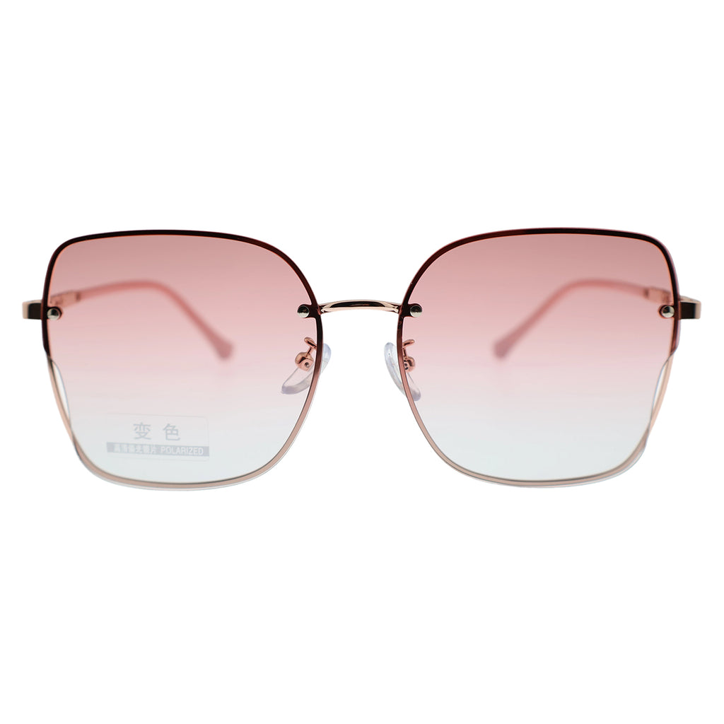 Modern Square Sunglasses with Gold Accents