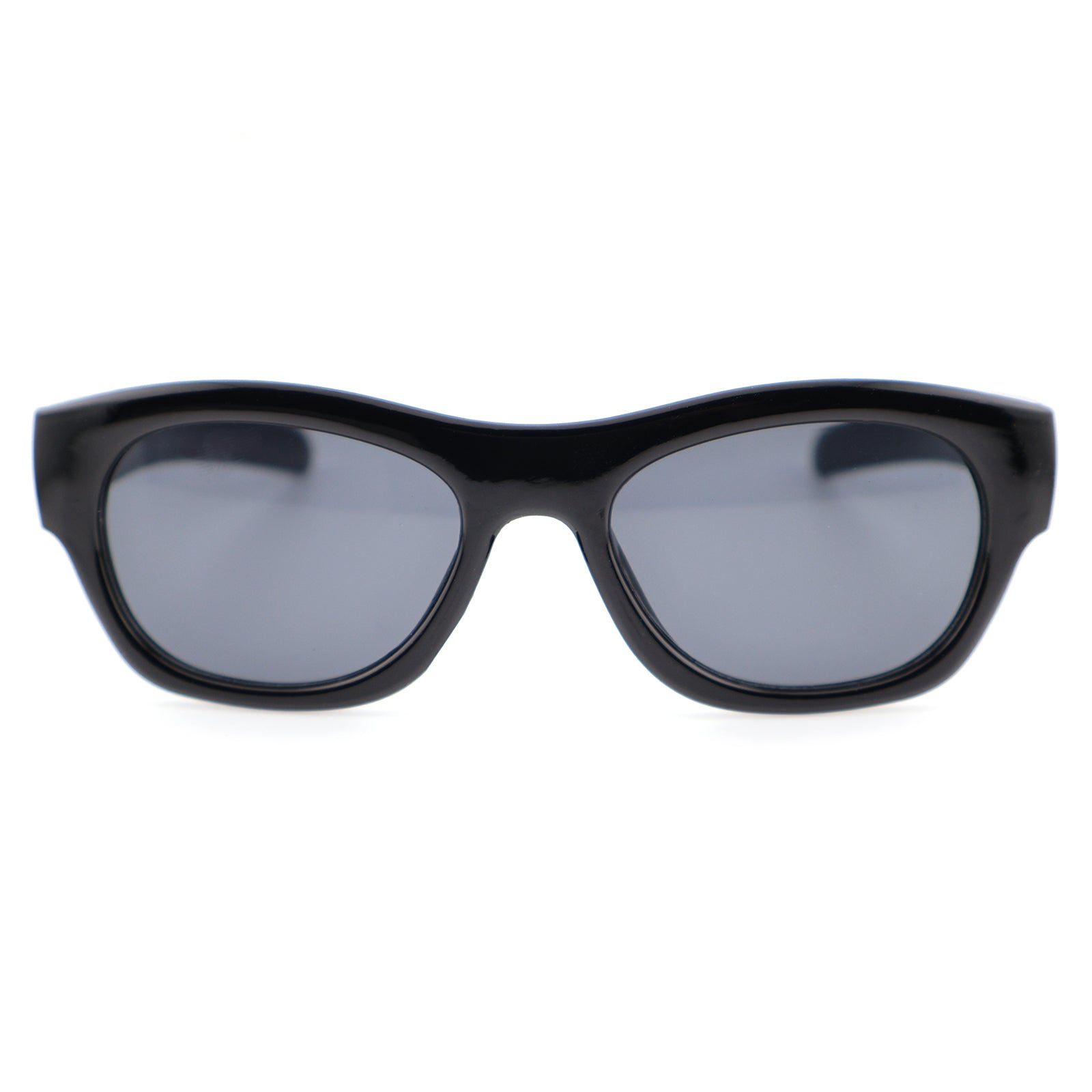 Chunky Glossy Black Acetate Sunglasses for Men & Women