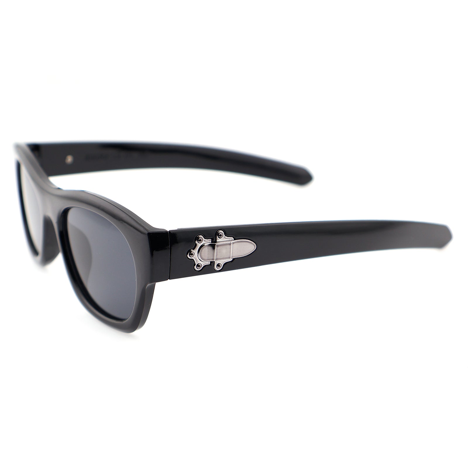Chunky Glossy Black Acetate Sunglasses for Men & Women