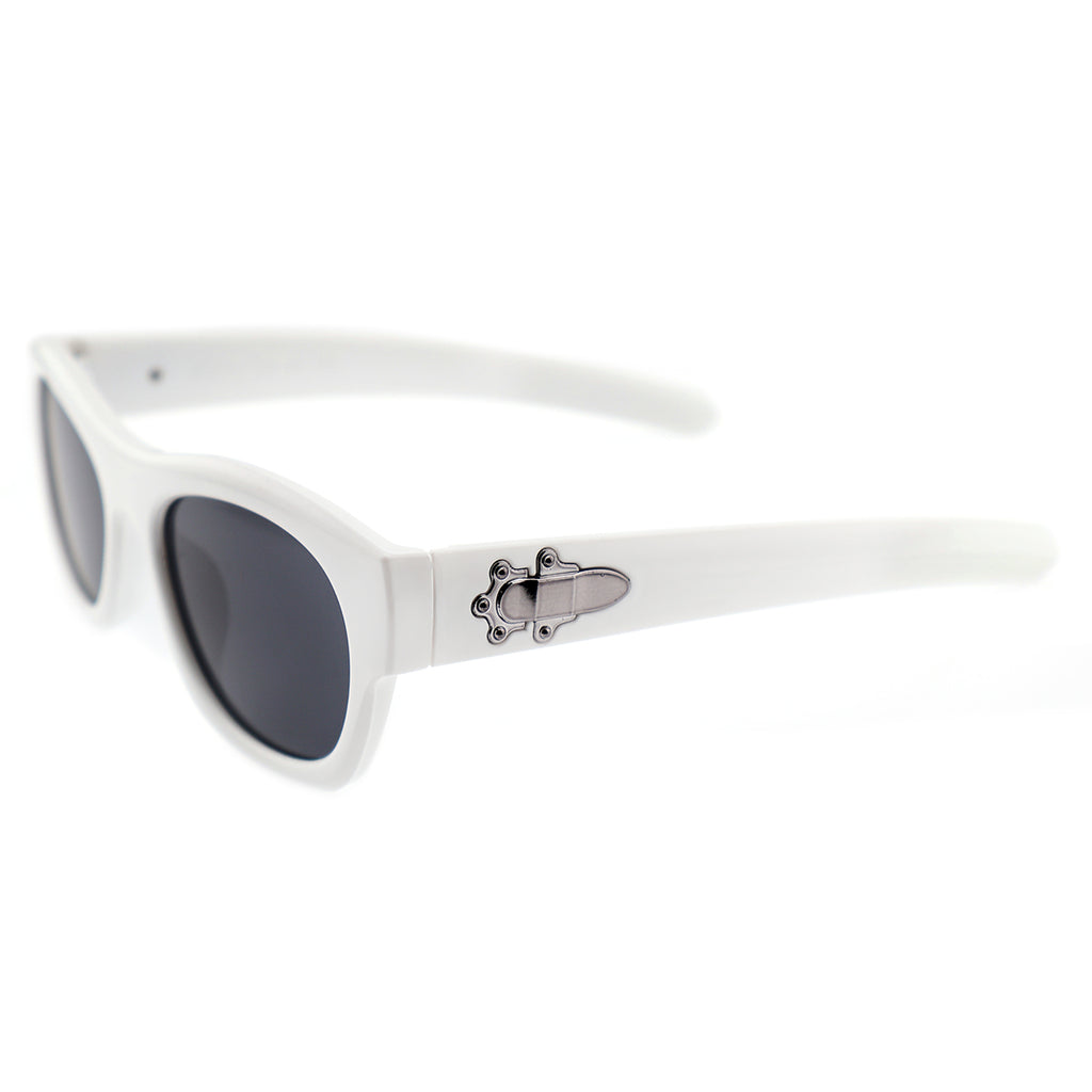 Chunky Glossy Black Acetate Sunglasses for Men & Women