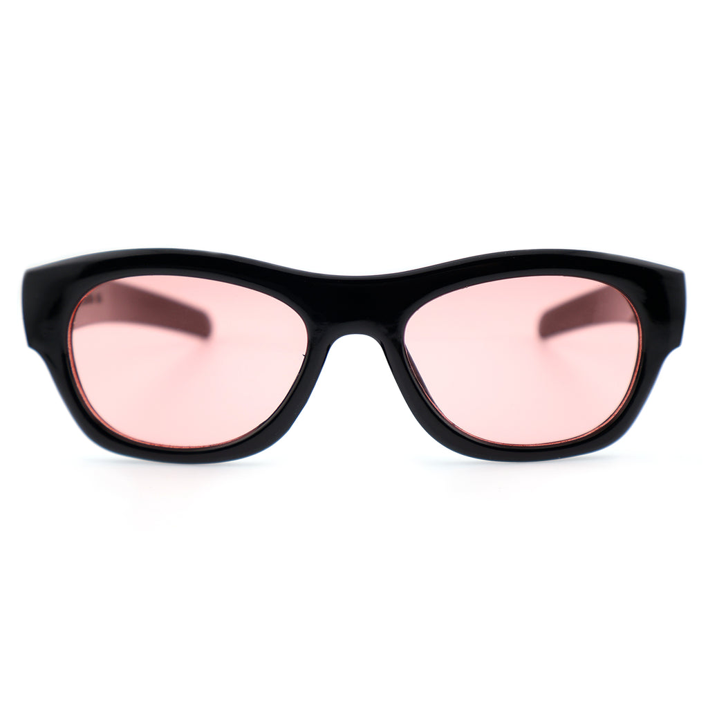 Chunky Glossy Black Acetate Sunglasses for Men & Women