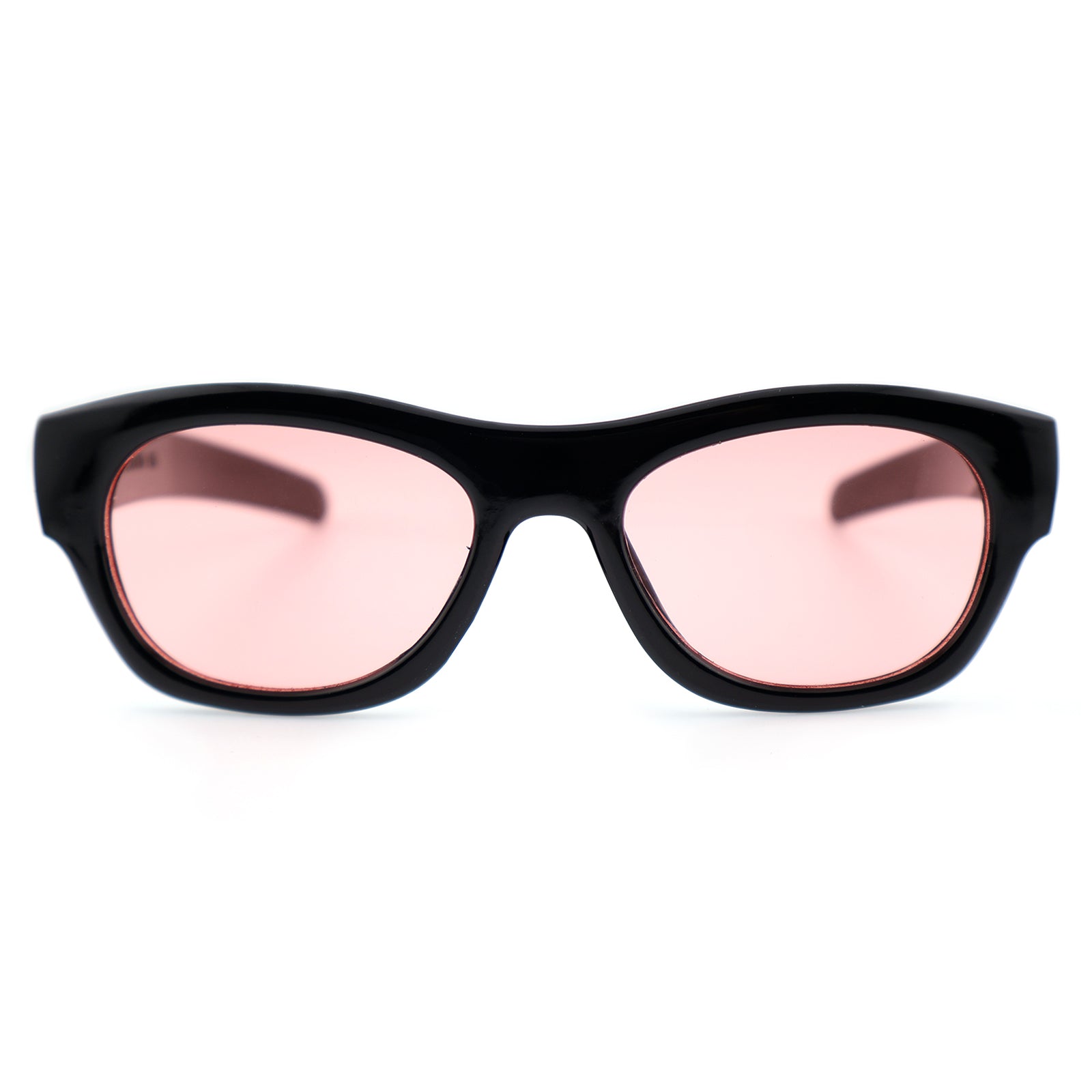Chunky Glossy Black Acetate Sunglasses for Men & Women