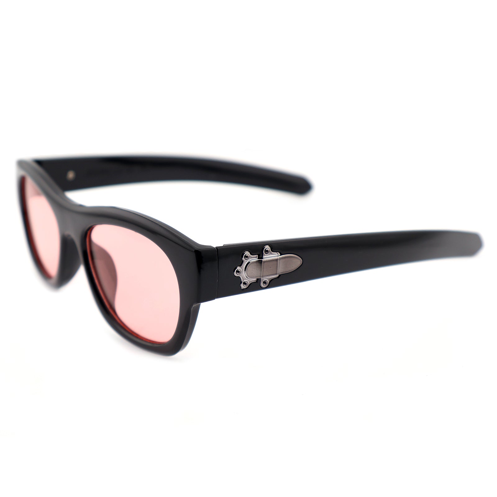 Chunky Glossy Black Acetate Sunglasses for Men & Women