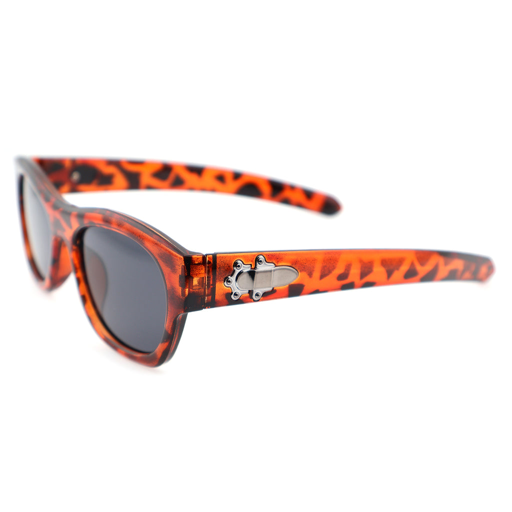 Chunky Glossy Black Acetate Sunglasses for Men & Women