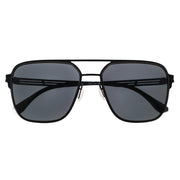 Black Aviator Polarized Sunglasses for Men, UV400 Protection