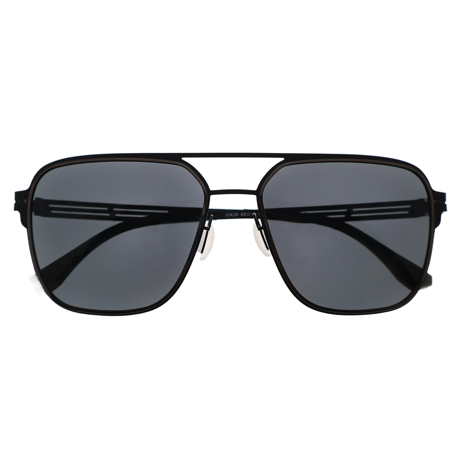 Black Aviator Polarized Sunglasses for Men, UV400 Protection