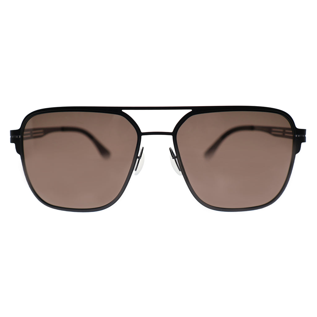 Black Aviator Polarized Sunglasses for Men, UV400 Protection