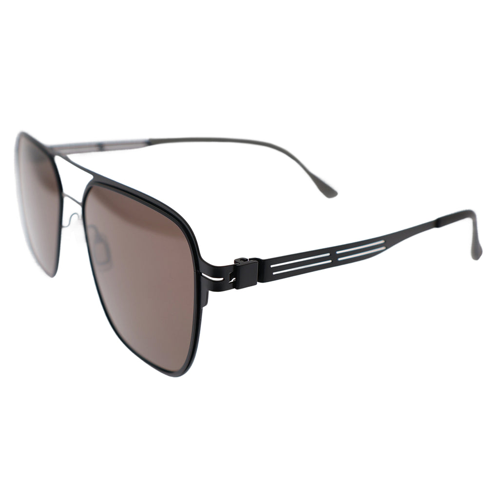 Black Aviator Polarized Sunglasses for Men, UV400 Protection