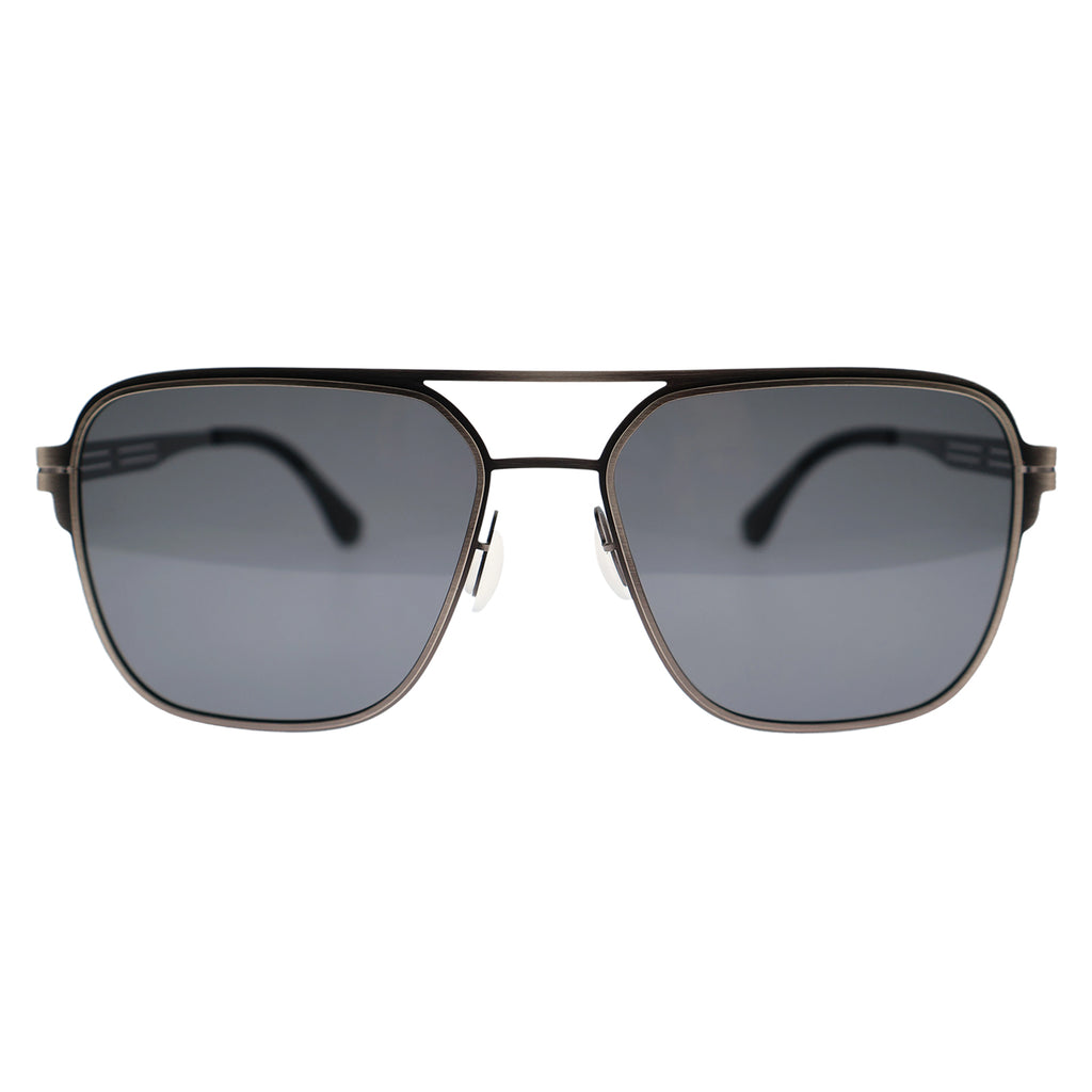 Black Aviator Polarized Sunglasses for Men, UV400 Protection