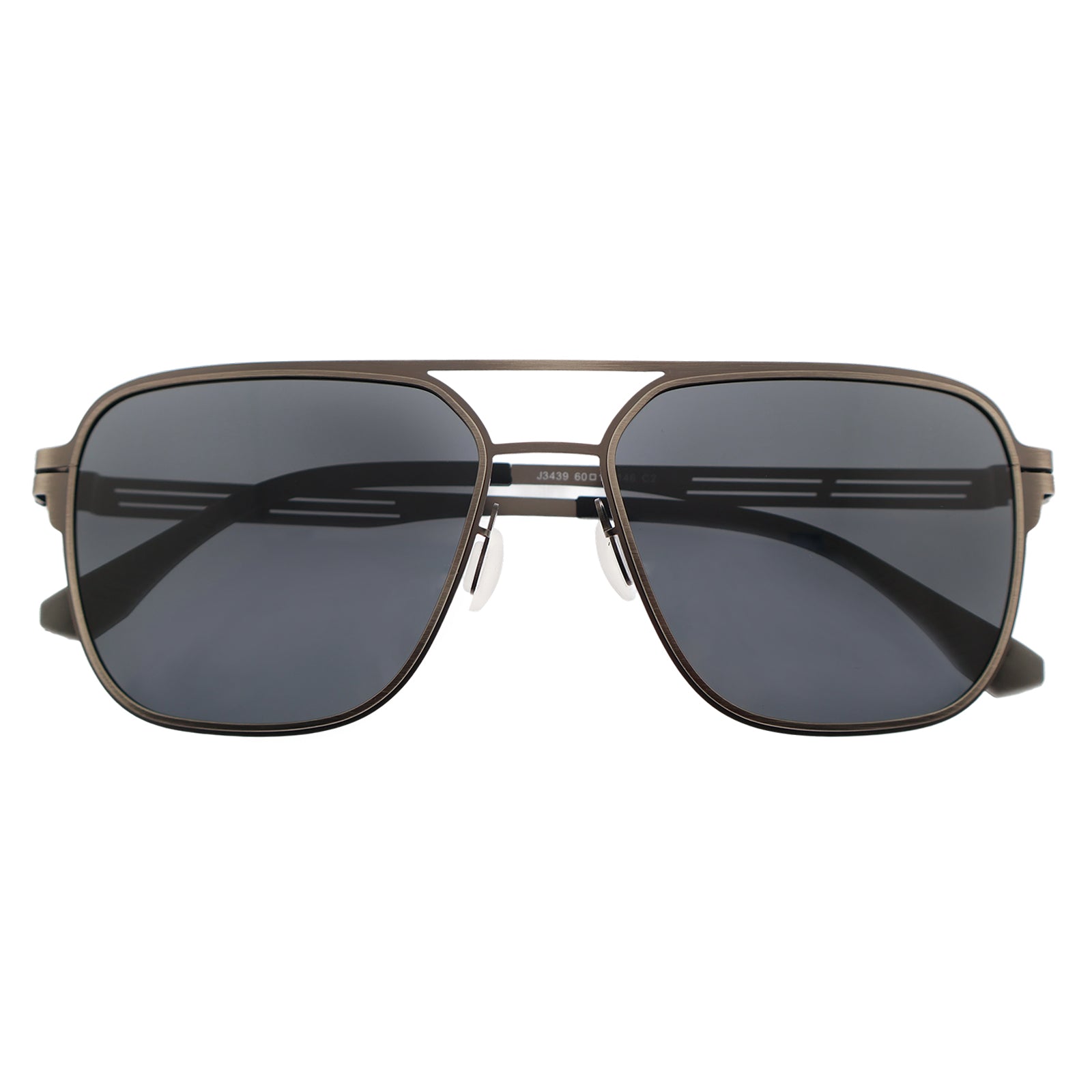 Black Aviator Polarized Sunglasses for Men, UV400 Protection