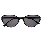 Women Cat Eye Black Frame Gradient Gray Polarized Sunglasses, Free Shipping on Orders Over $69